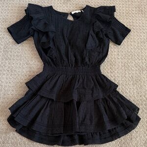 LoveShackFancy Black Mini Dress